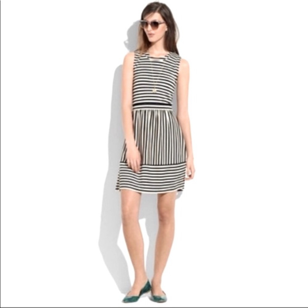 Madewell Hi-Line striped dress
